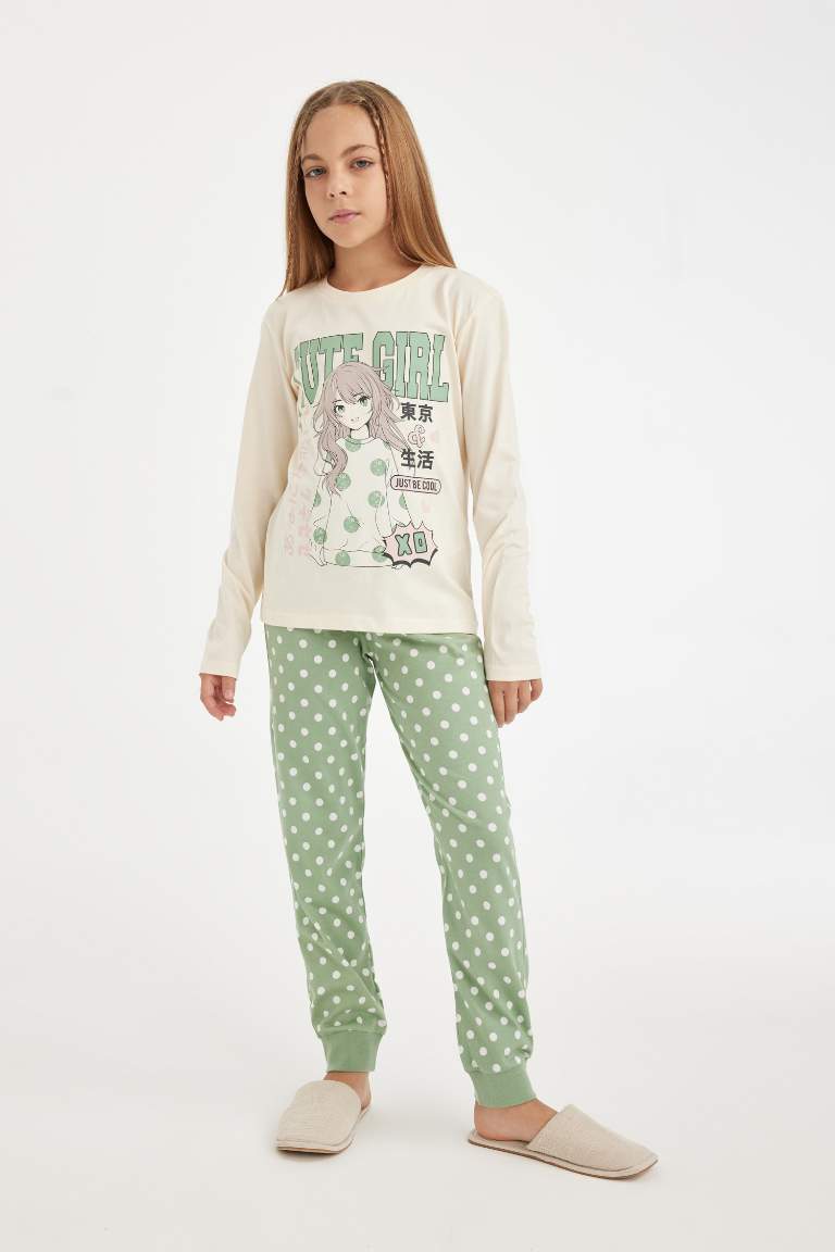 Girl Printed 2 Piece Pajama Set