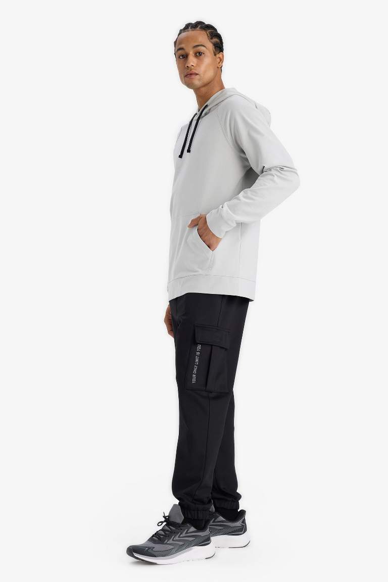 DeFactoFit Sporcu Jogger Eşofman Altı Standart Fit Beli Bağcıklı Üç Cepli