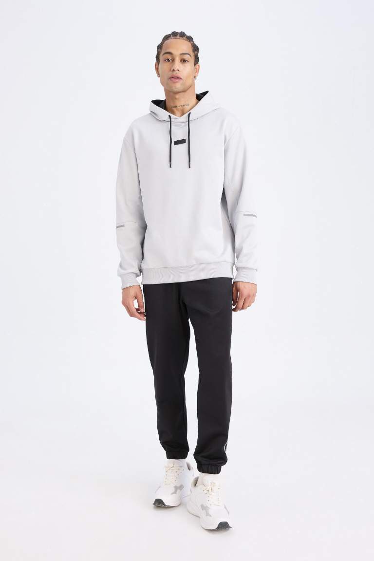 DeFactoFit Standart Fit Sporcu Jogger Eşofman Altı Cepli Beli Paçası Lastikli