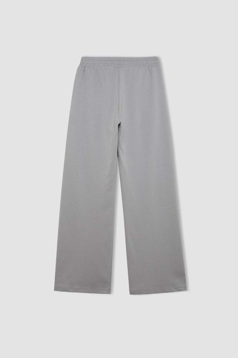 Pantalon de survêtement gris large avec poches