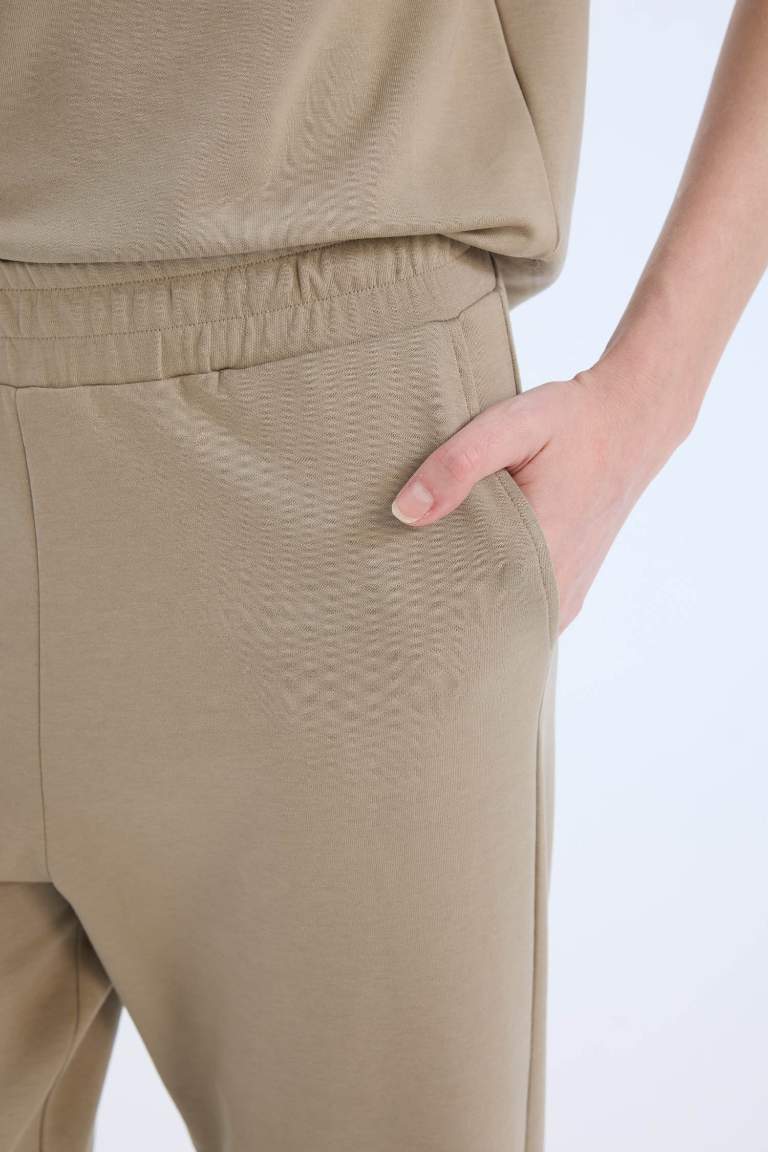 Pantalon de survêtement large basique avec poches