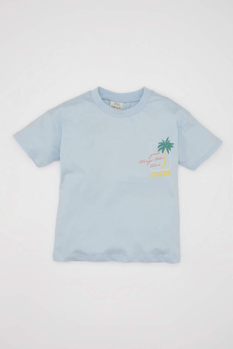 Baby Boy Printed Short Sleeve T-Shirt