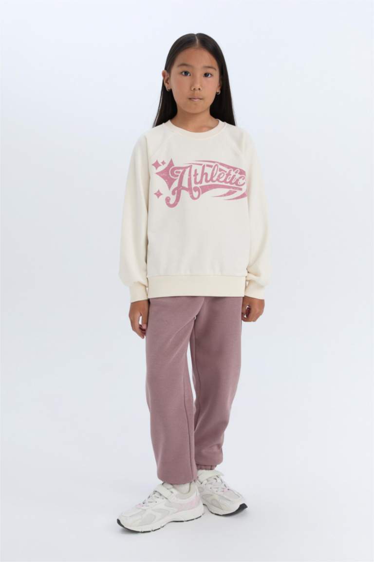 Girl Standard Fit Thick Jogger Elastic Waist Sweatpants