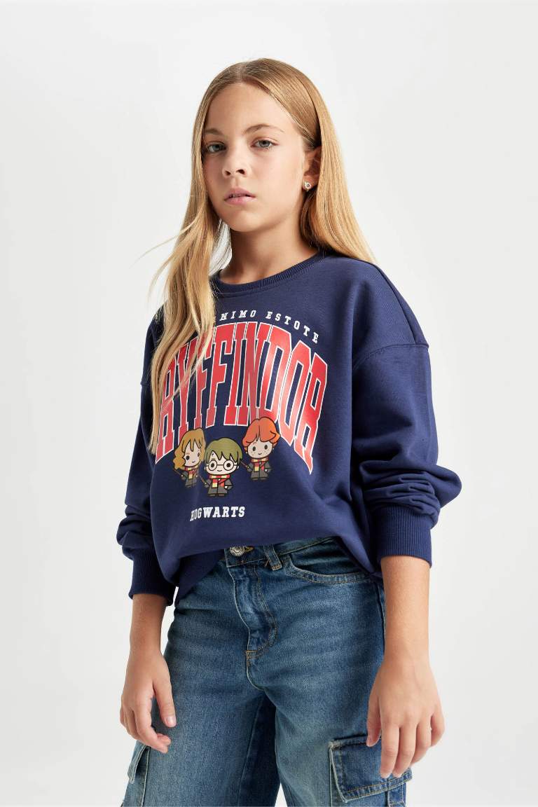 Girl Harry Potter Relax Fit Crew Neck Sweatshirt