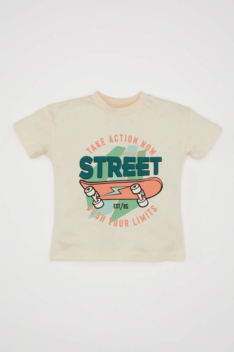 Baby Boy Printed Short Sleeve T-Shirt