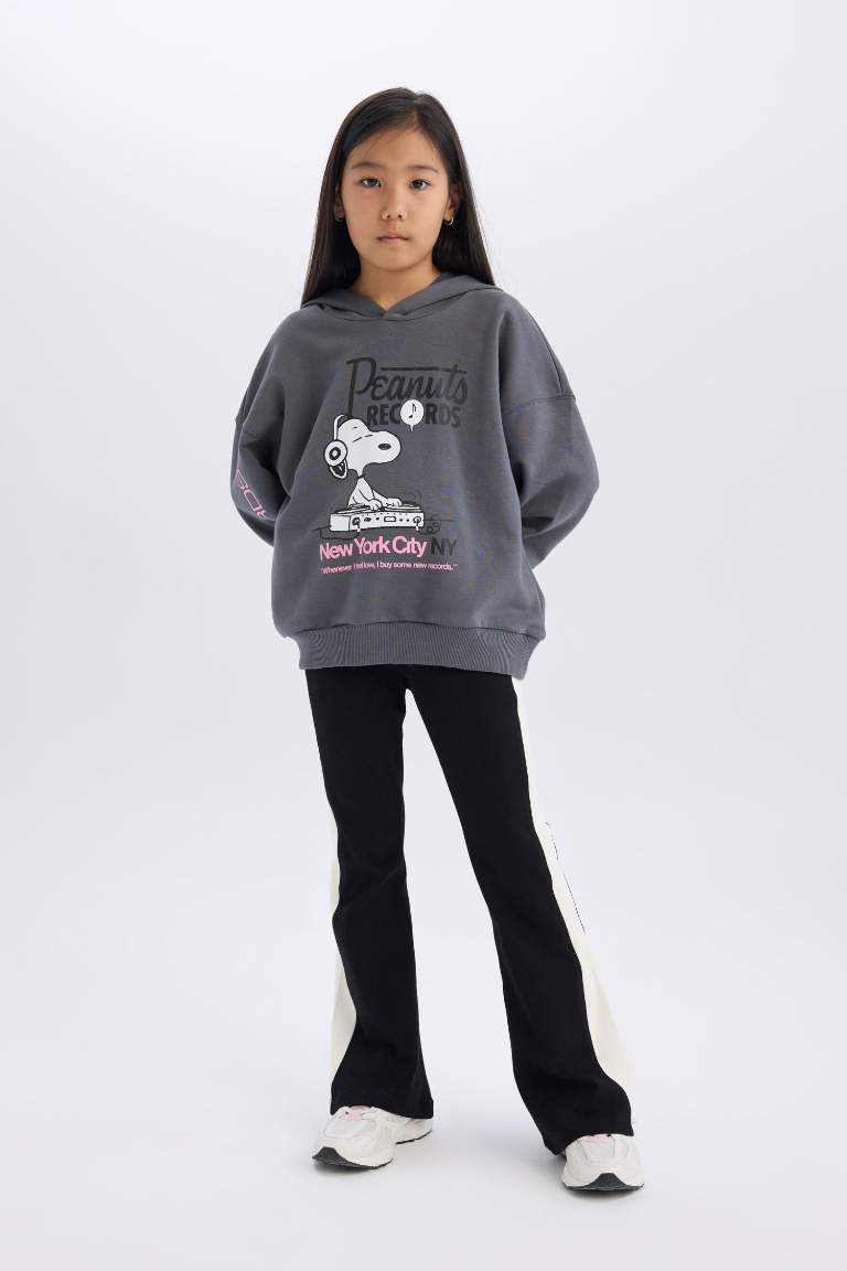 Kız Çocuk Standart Boy İspanyol Paça Basic Düz Tayt