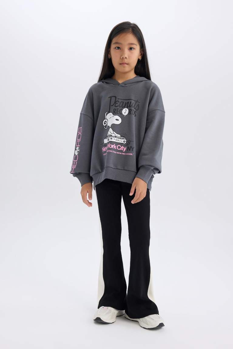 Kız Çocuk Standart Boy İspanyol Paça Basic Düz Tayt