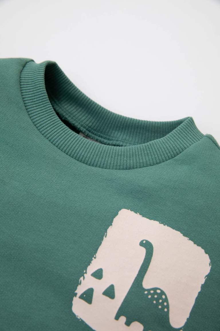 Baby Boy Dinosaur Printed Thin Sweatshirt