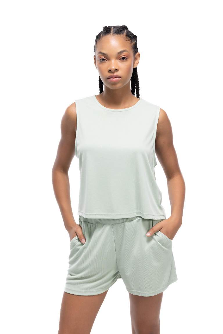 Standard Fit modal Crew Neck Sleeveless Tank Top