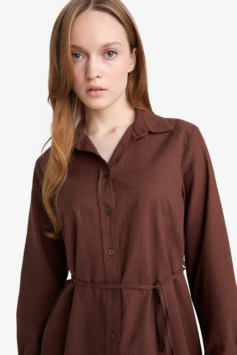 Regular Fit Poplin Long Sleeve Tunic