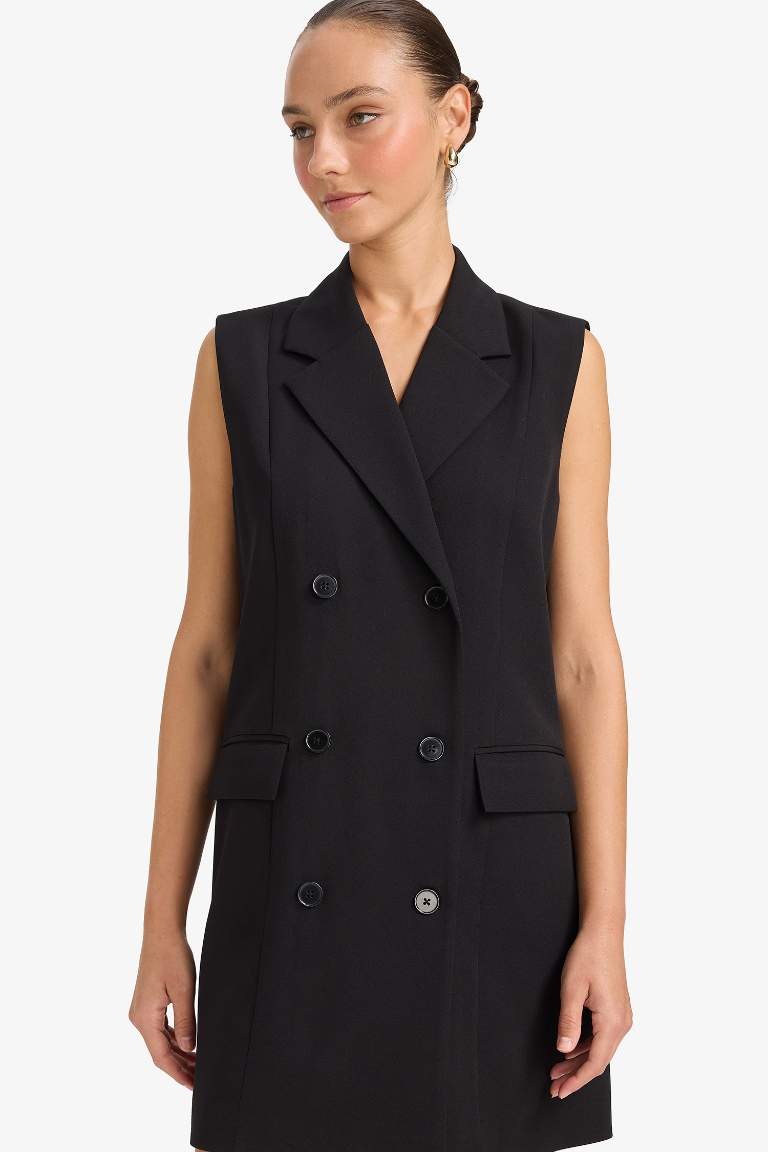 Tailored Fit Kolsuz Mini Elbise