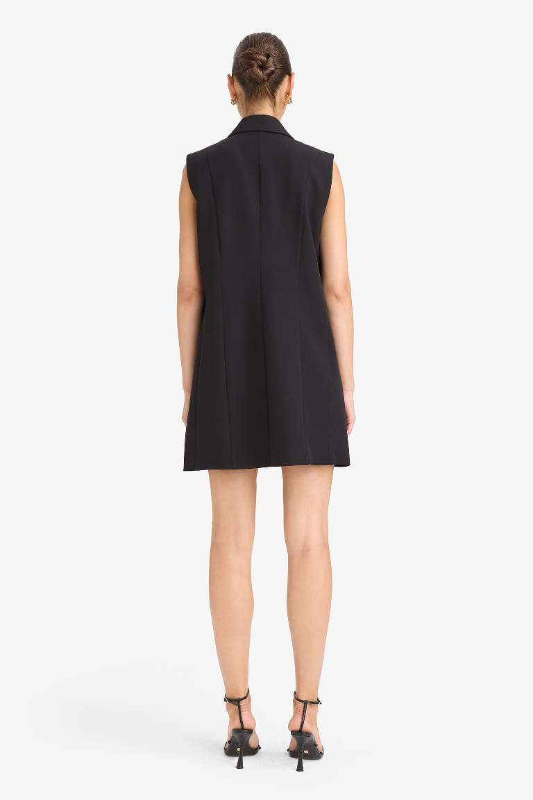 Tailored Fit Kolsuz Mini Elbise