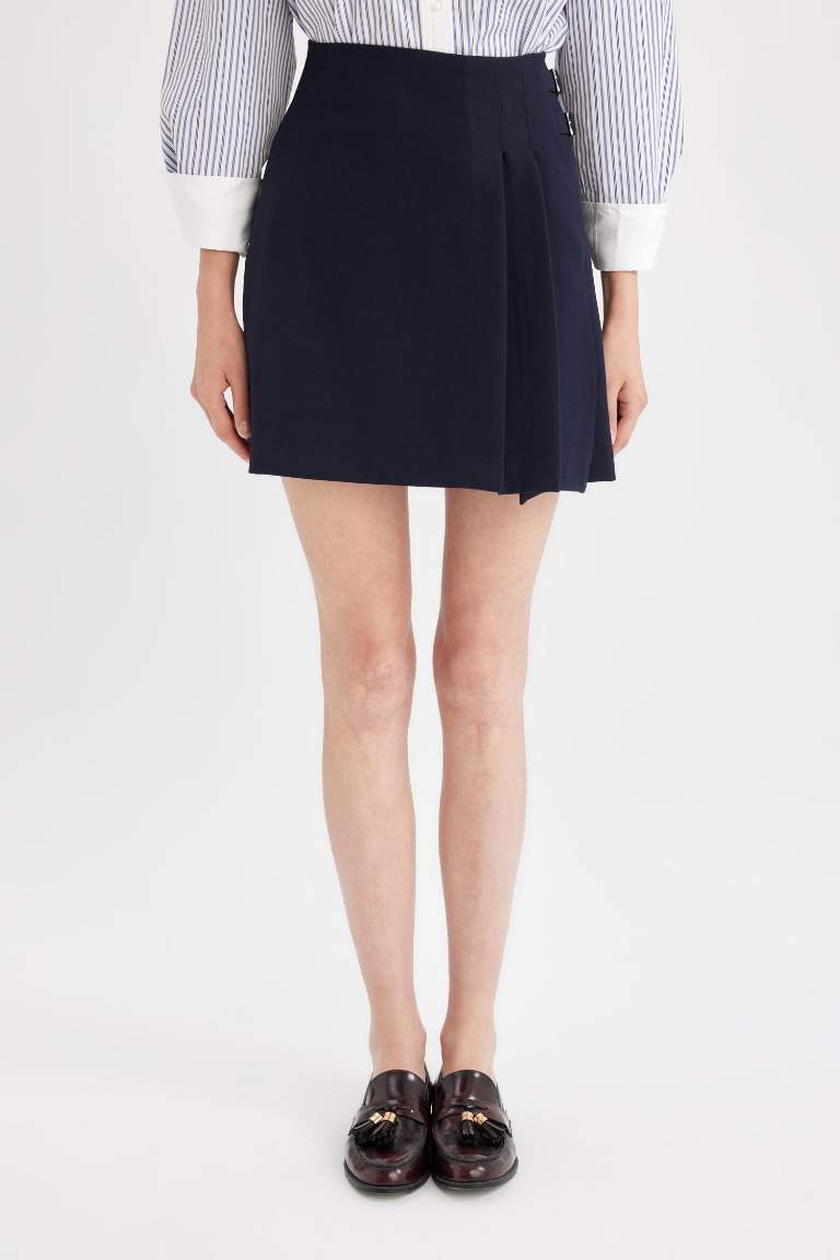Normal Waist Mini Skirt