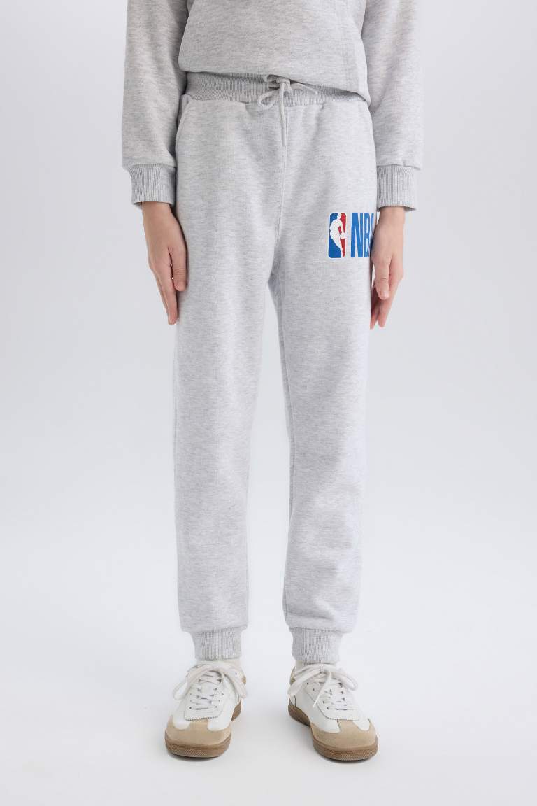 Pantalons Tissu Sweat Épais jambe souple Nba Wordmark