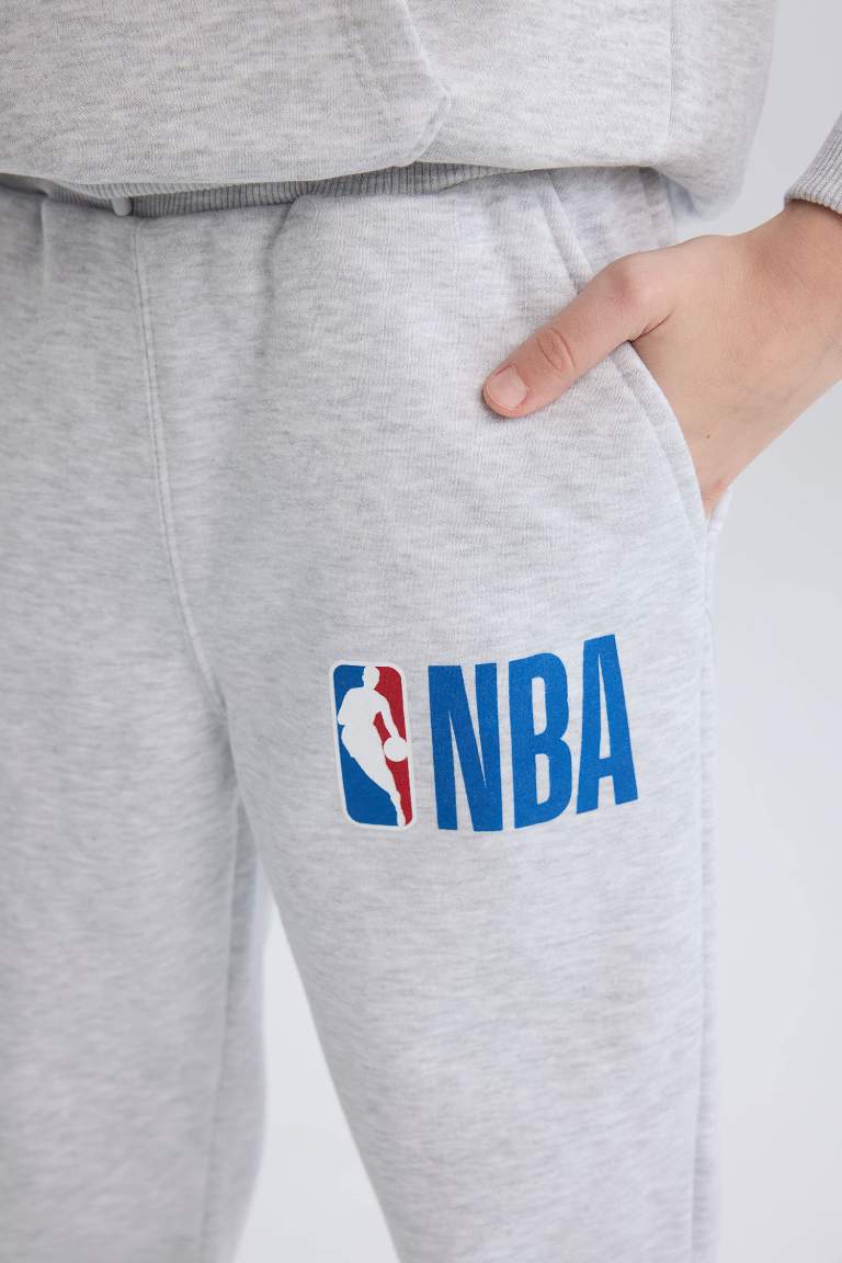 Pantalons Tissu Sweat Épais jambe souple Nba Wordmark