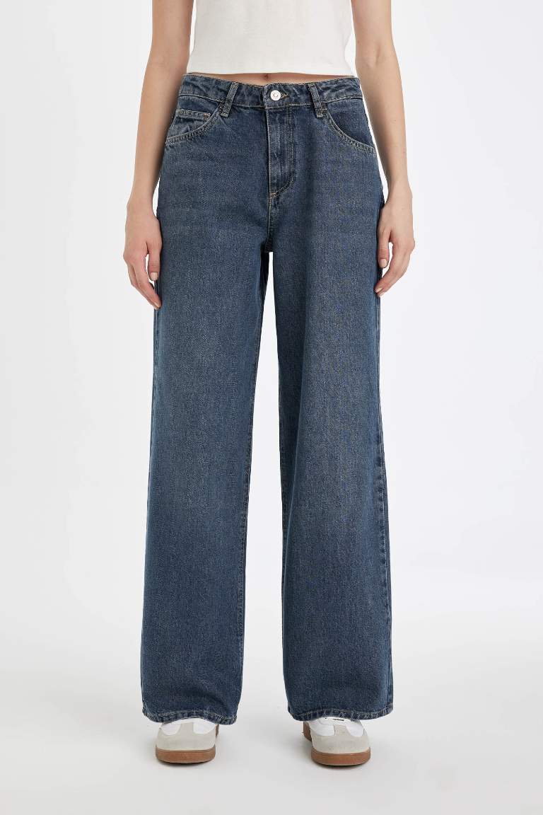 Wide Leg High Waist Long Jeans