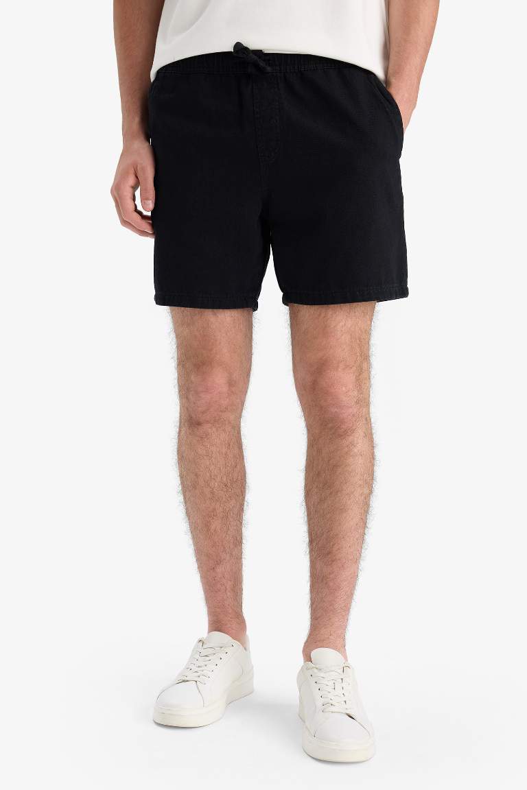 Relax Fit Yazlık Rahat Jean Bermuda Şort