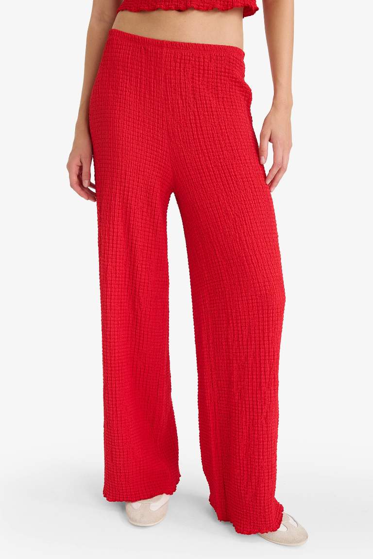 Wide Leg Bürümcük Pantolon