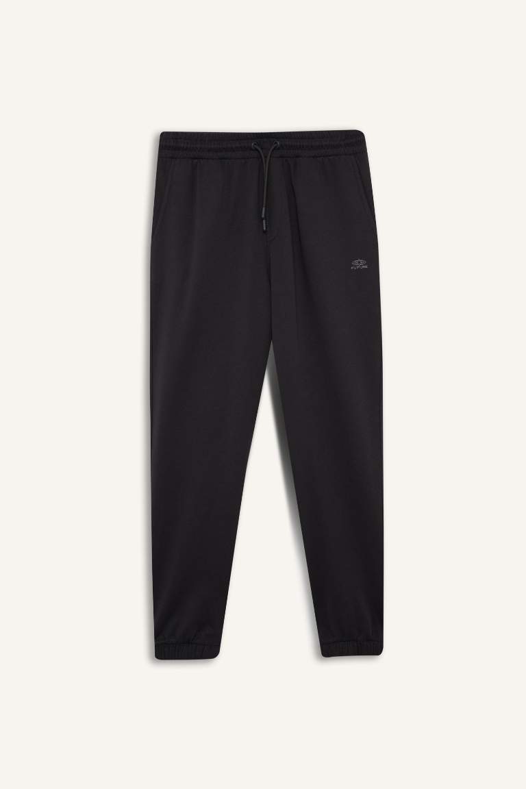 Regular Fit With Pockets Printed Thin Sweatshirt Fabric Sweatpants