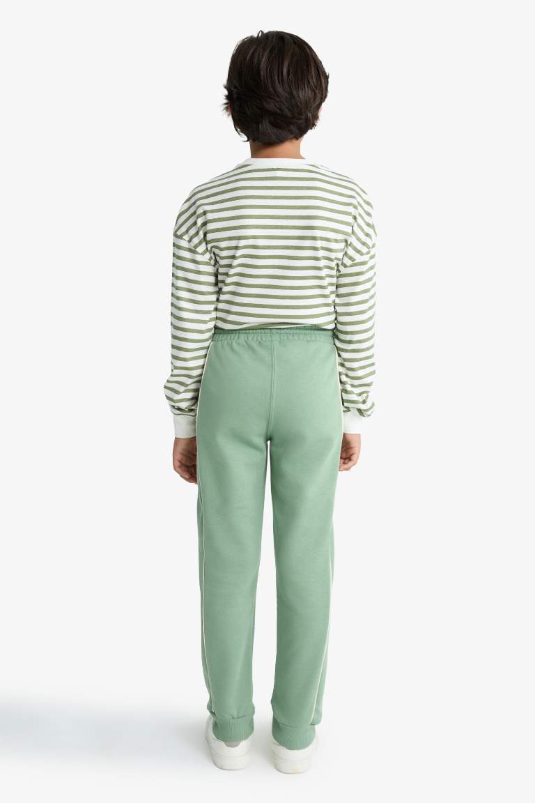 بنطرون بجامة رياضي ولادي جوجر قصة عادية وخصر مطاطي