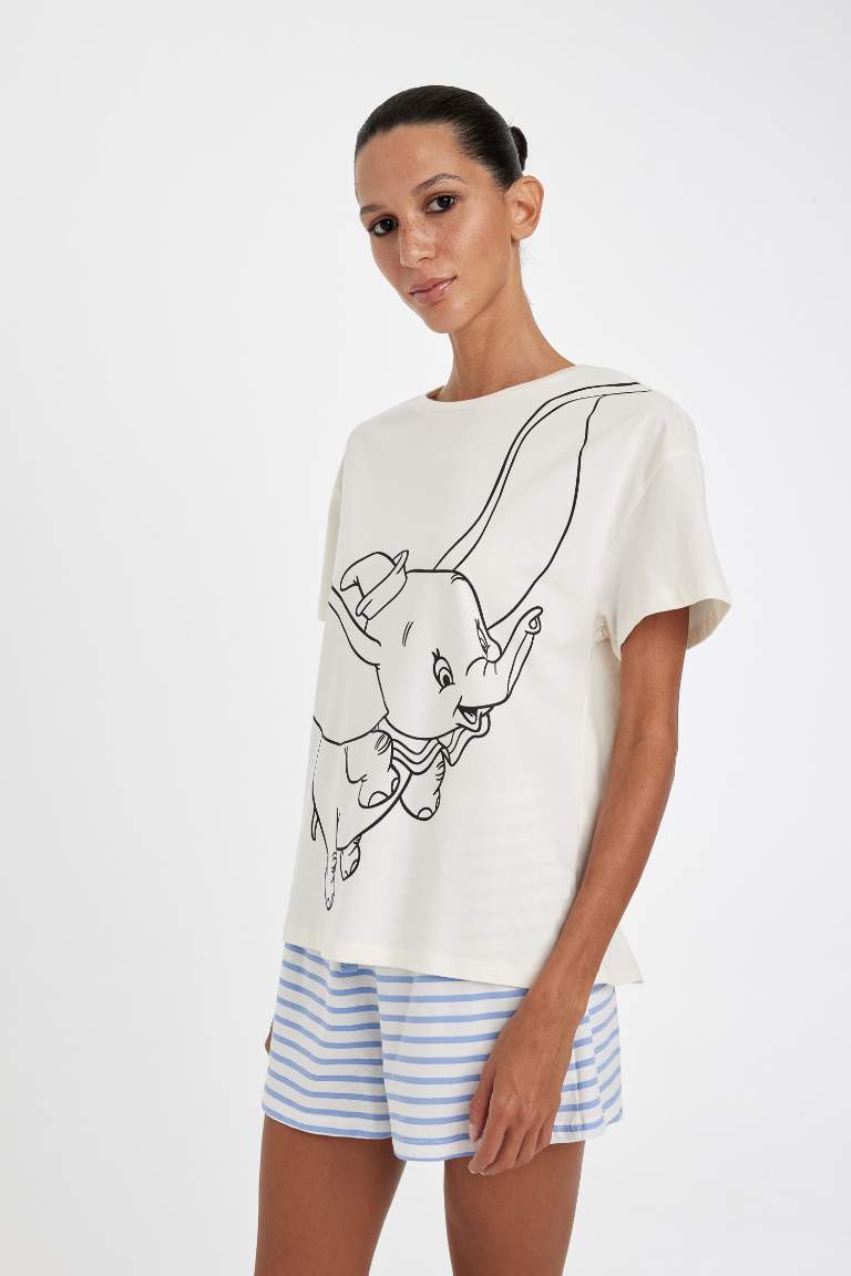 Fall in Love Disney Dumbo Regular Fit 2 Piece Pajama Set