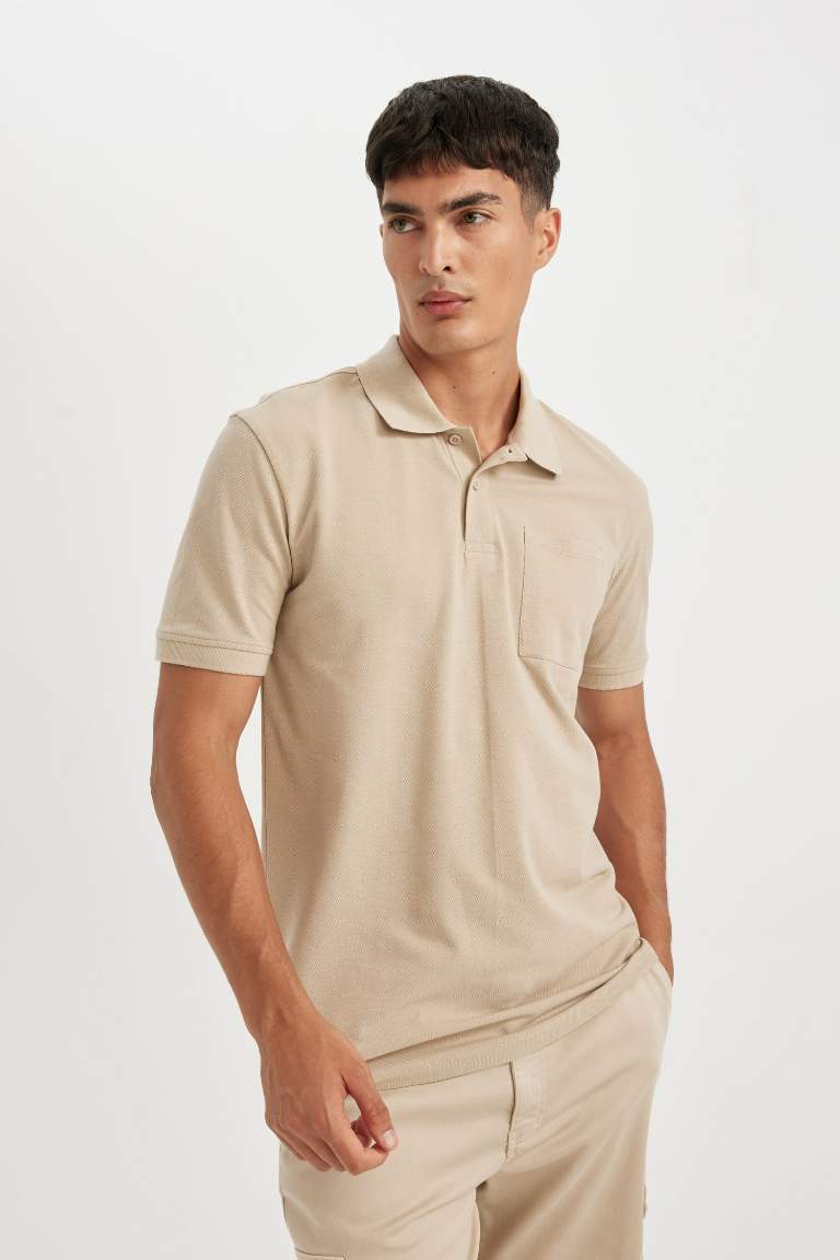 New Regular Fit Pique Polo Basic T-Shirt