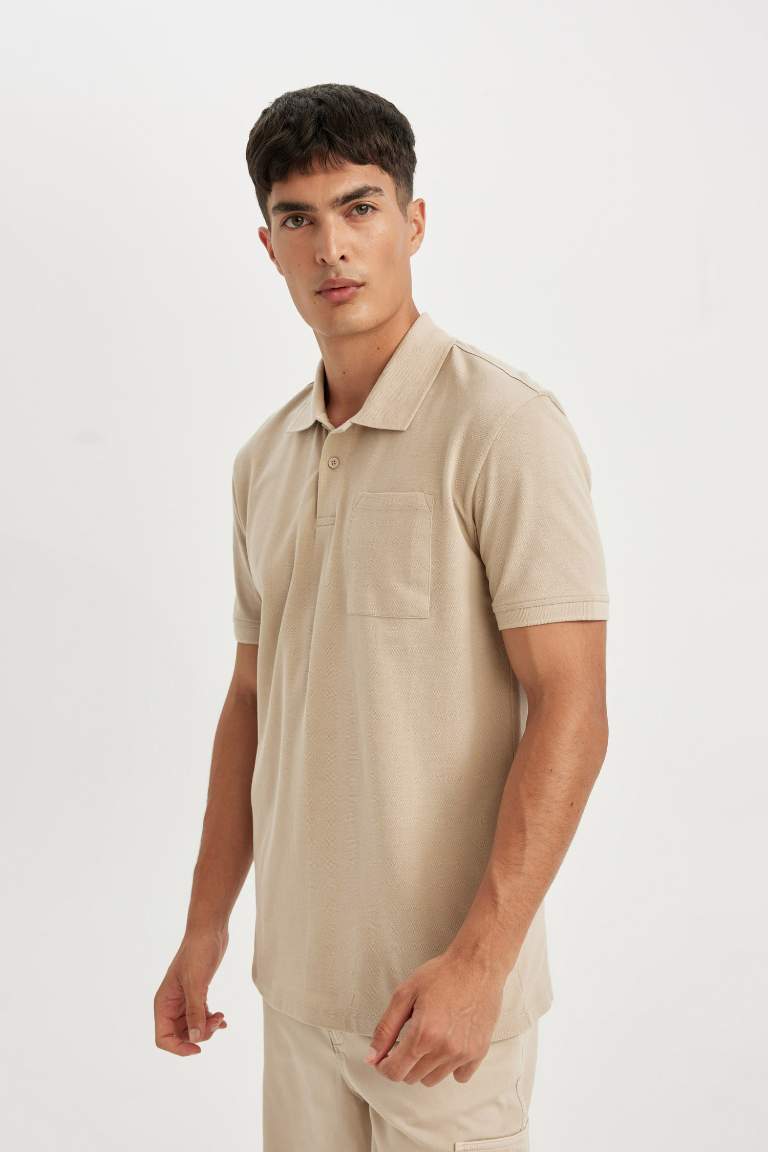 New Regular Fit Pique Polo Basic T-Shirt