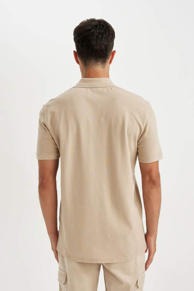 New Regular Fit Pique Polo Basic T-Shirt