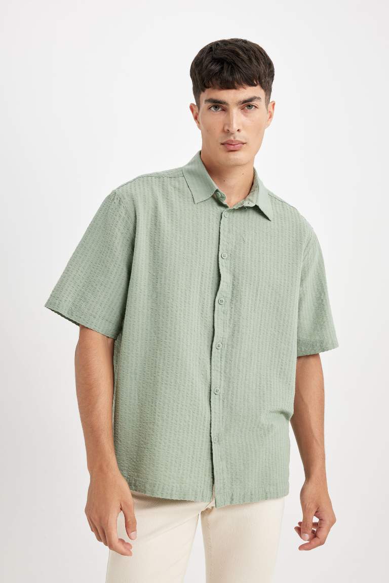 Relax Fit Cotton Short Sleeve Shirt