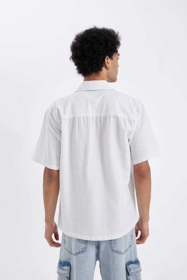 Relax Fit Cotton Short Sleeve Shirt