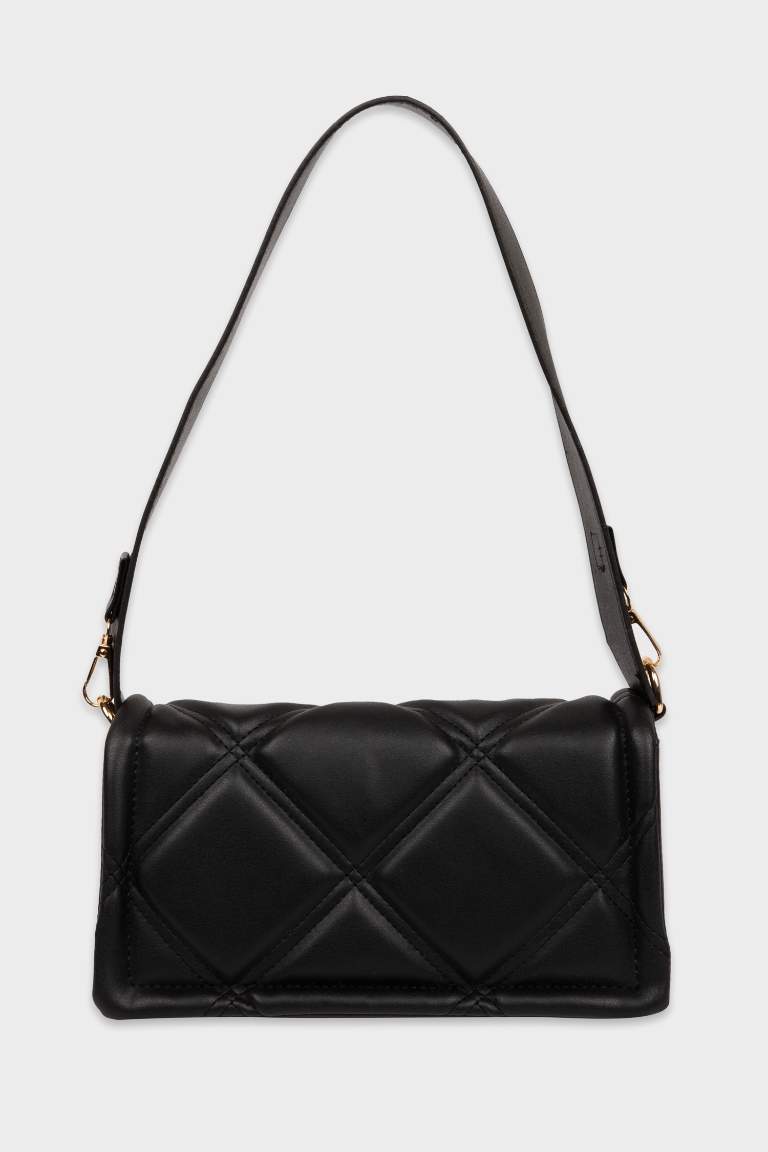 Faux Leather Crossbody Bag