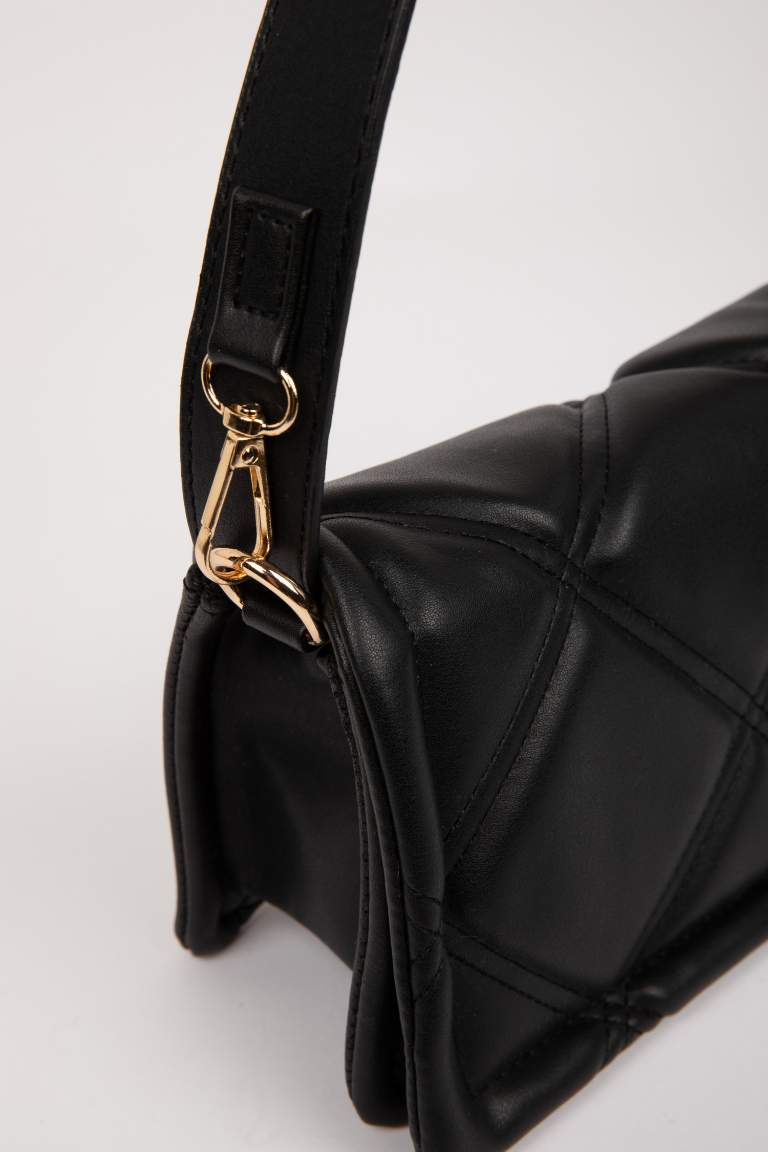 Faux Leather Crossbody Bag