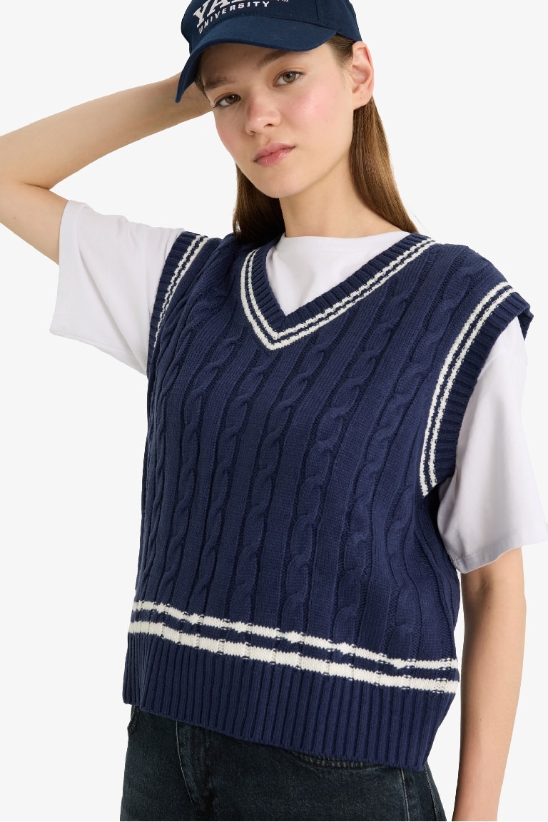 Coool Regular Fit V Yaka Süveter