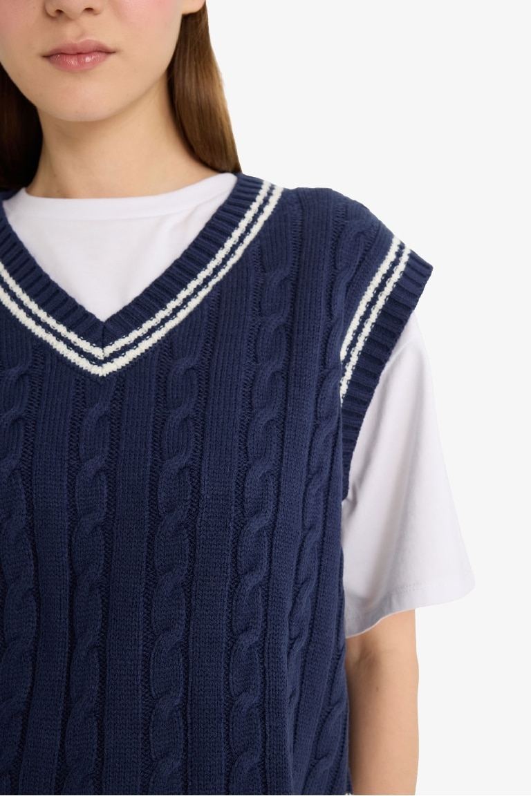 Coool Regular Fit V Yaka Süveter