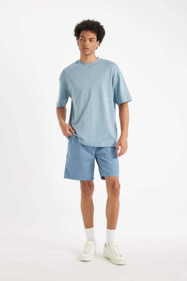 Relax Fit Gabardine Bermuda