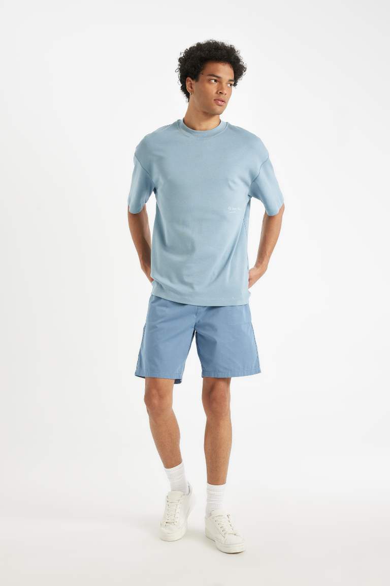 Relax Fit Gabardine Bermuda