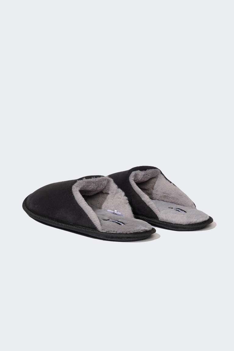 Man Flat Sole Home Slippers