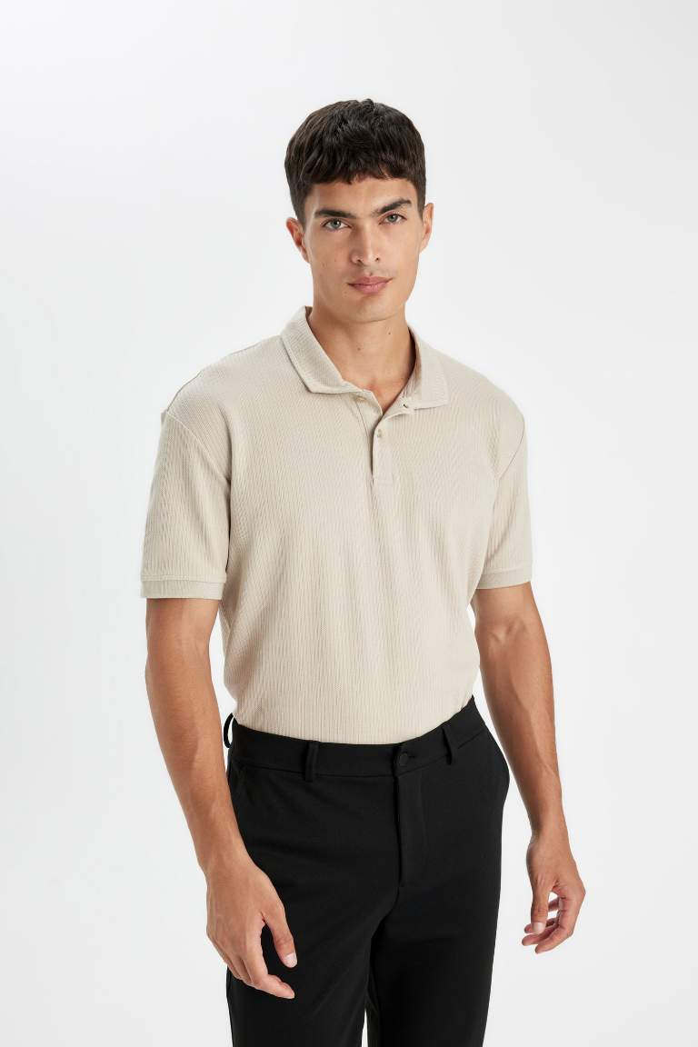 Regular Fit Basic Short Sleeve Polo T-Shirt