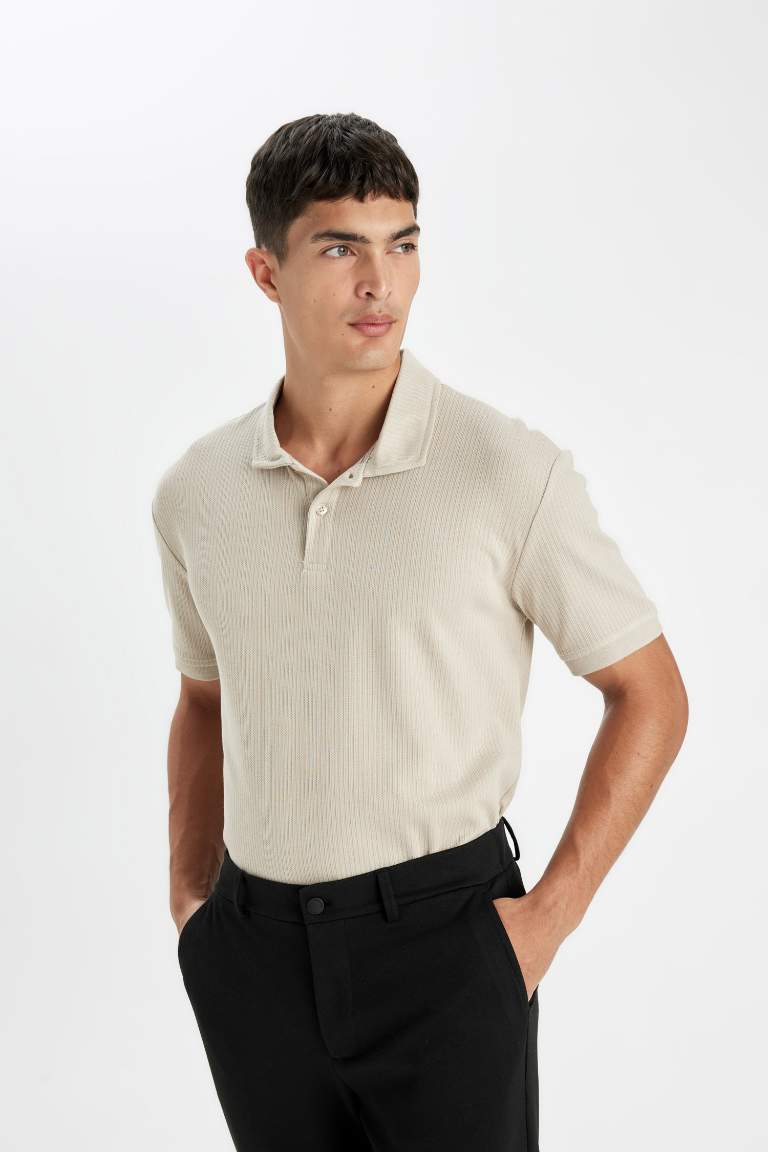 Regular Fit Basic Short Sleeve Polo T-Shirt