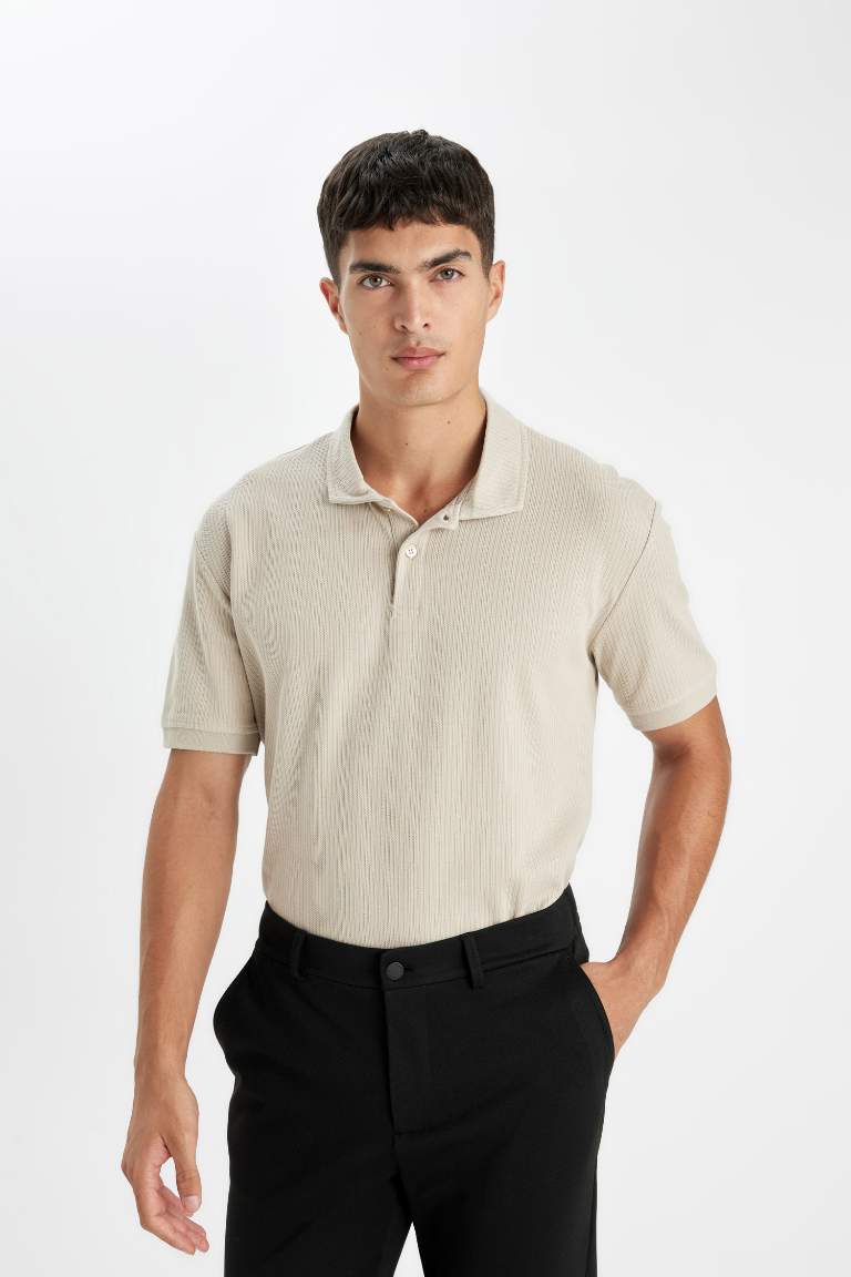 Regular Fit Basic Short Sleeve Polo T-Shirt