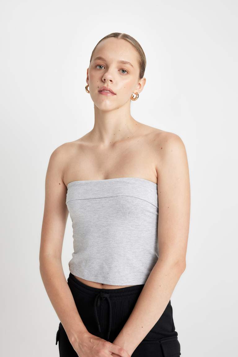 Fitted Strapless Top