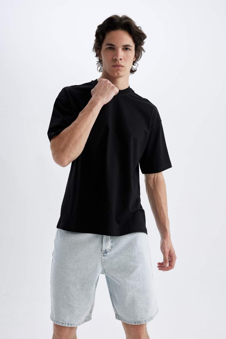 Boxy Fit Crew Neck T-Shirt