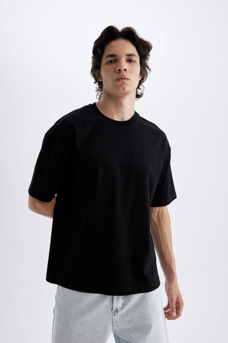 Boxy Fit Crew Neck T-Shirt