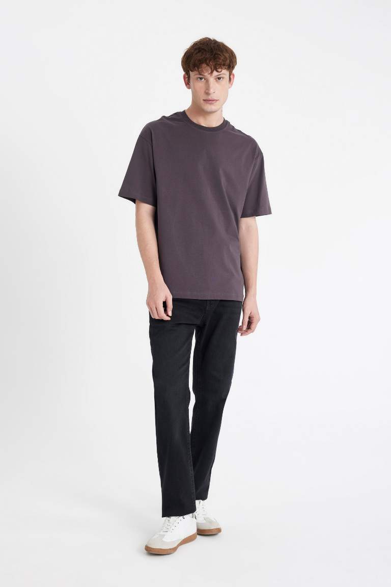 T-Shirt Oversize Manches Courtes imprimé Col Rond