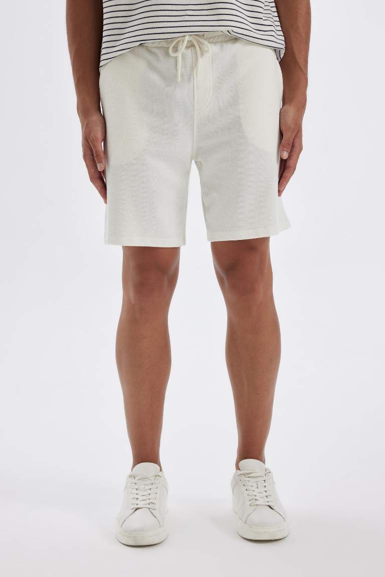 Regular Fit Jacquard Shorts