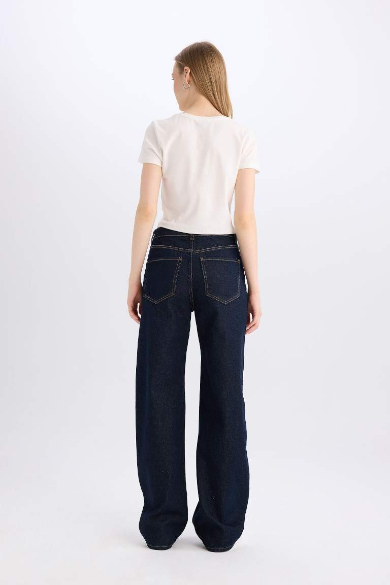 Straight Wide High Waist Long Jeans