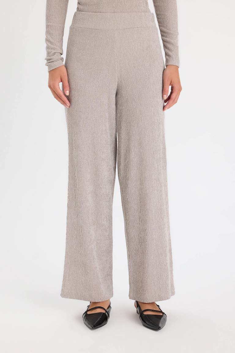 Wide Leg Bürümcük Pantolon