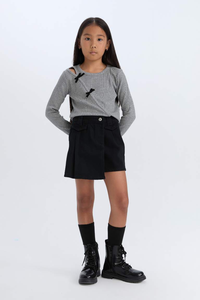 Girl Gabardine Short Skort