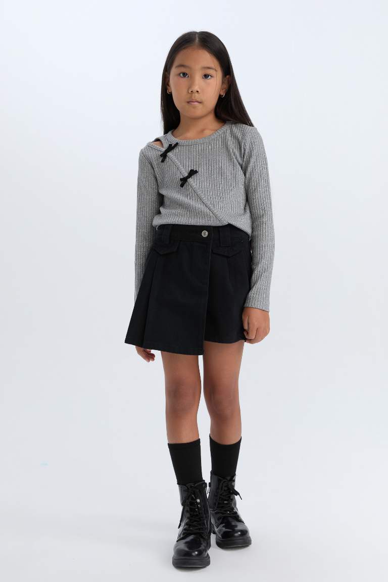 Girl Gabardine Short Skort