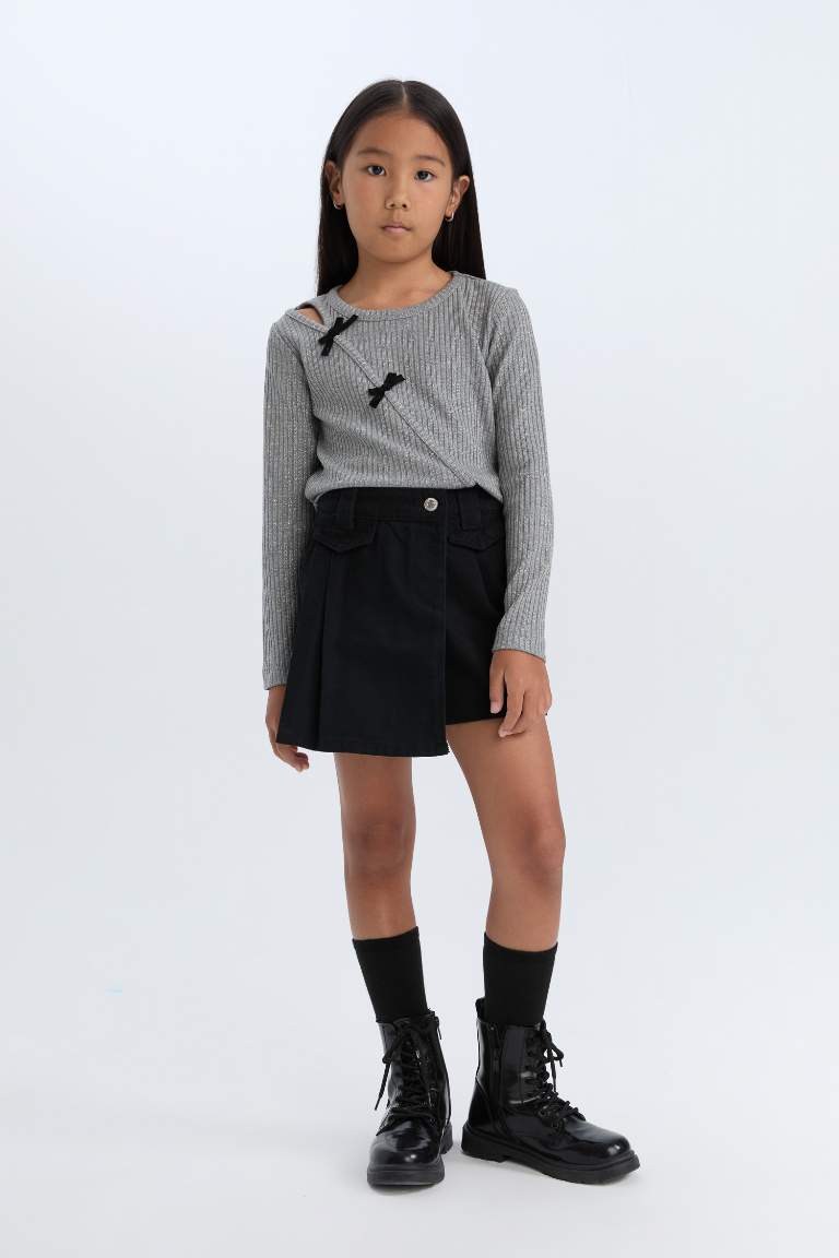 Girl Gabardine Short Skort